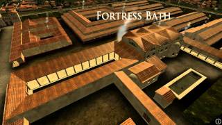 Animation of ancient Roman Fort in Caerleon Wales [upl. by Bloem]