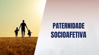 Paternidade socioafetiva [upl. by Dee383]