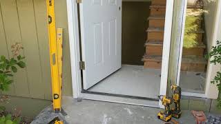 Jeld Wen Front Door Installation  Really crappy products and craftsmanship PART 1 [upl. by Gnaig]