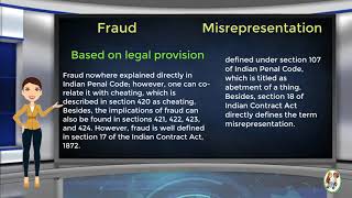 What is Difference Between Fraud amp Misrepresentation [upl. by Maryanna]