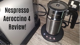 Nespresso Aeroccino 4 Milk Frother Review  Worth upgrading from the Aeroccino 3 [upl. by Norabal]