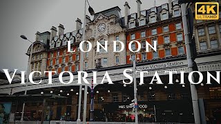 London Victoria Station Walk Through England 4K [upl. by Ylelhsa425]