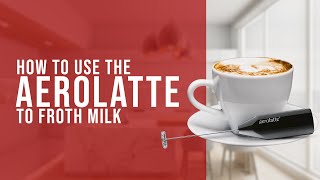 How To Use the AeroLatte To Froth Milk [upl. by Arammat]