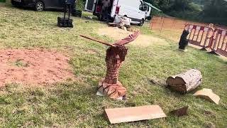 A fabulous range of wooden sculpture at Caerleon festival 2024 [upl. by Casanova519]