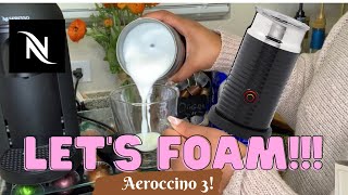 How To Foam Milk With Aeroccino 3 Make Coffee With Foam Tips amp Tricks  Easy Foamed Latte Recipe [upl. by Elvina]