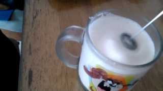 Aerolatte Review Frothing Cold Milk In Under 1 Minute [upl. by Ahsinid453]